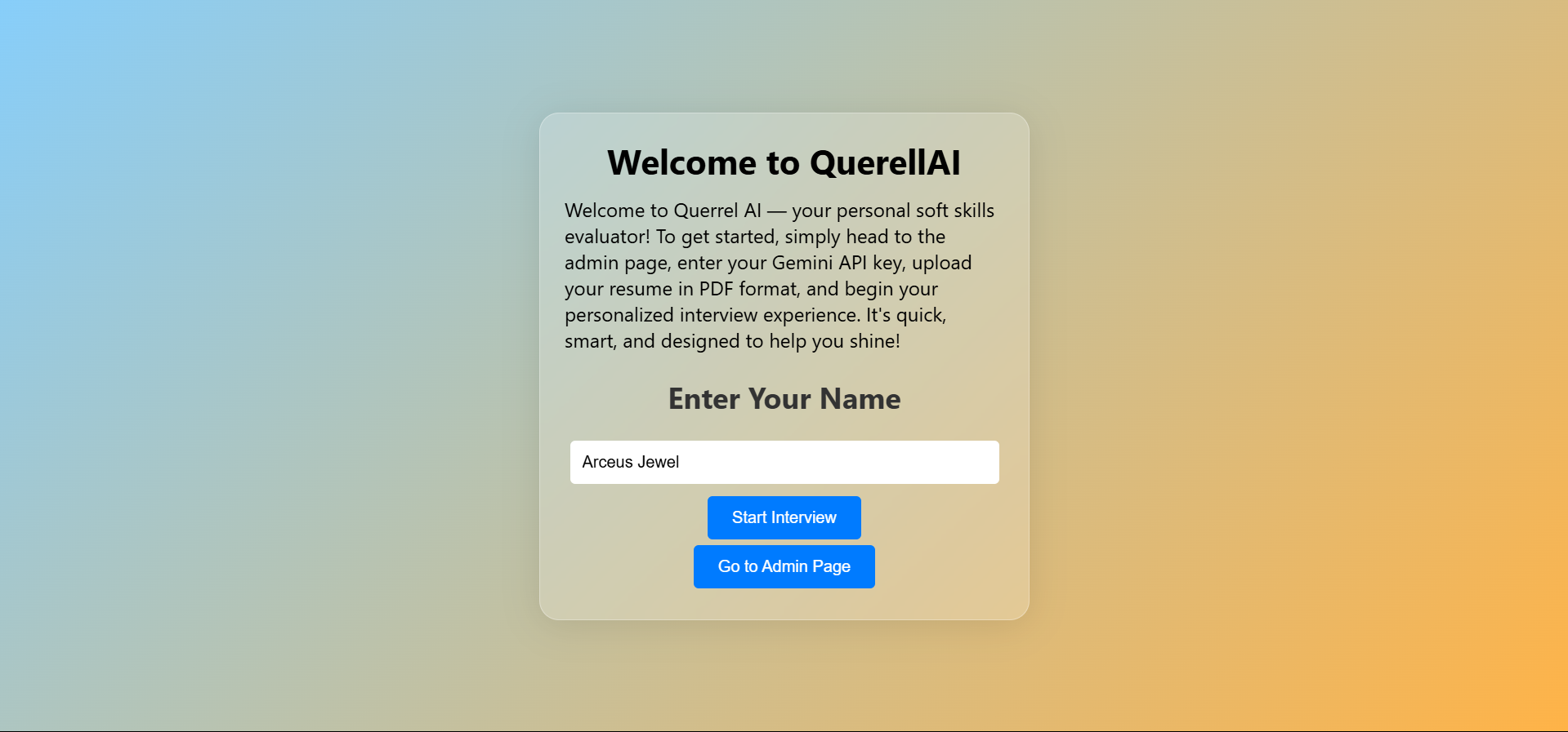 Soft Skill AI Interviewer